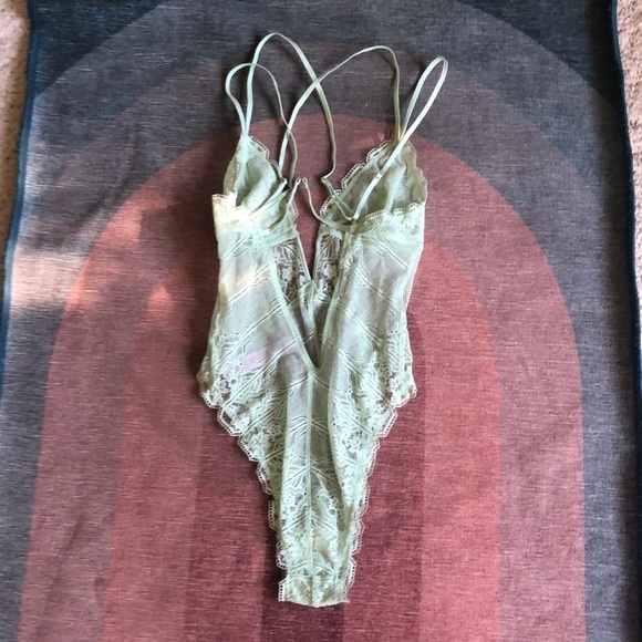 Savage & Fenty Deco Glass Lace Teddy - Picture 12 of 16